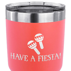 Fiesta - Cinco de Mayo 30 oz Stainless Steel Tumbler - Coral - Double Sided (Personalized)