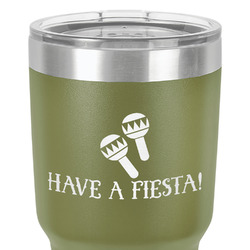 Fiesta - Cinco de Mayo 30 oz Stainless Steel Tumbler - Olive - Single-Sided (Personalized)