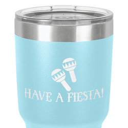 Fiesta - Cinco de Mayo 30 oz Stainless Steel Tumbler - Teal - Single-Sided (Personalized)