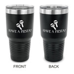 Fiesta - Cinco de Mayo 30 oz Stainless Steel Tumbler - Black - Double Sided (Personalized)