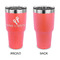 Fiesta - Cinco de Mayo 30 oz Stainless Steel Ringneck Tumblers - Coral - Single Sided - APPROVAL