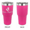 Fiesta - Cinco de Mayo 30 oz Stainless Steel Ringneck Tumblers - Pink - Single Sided - APPROVAL