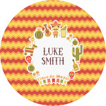 Fiesta - Cinco de Mayo Multipurpose Round Labels - 4" (Personalized)