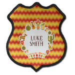 Fiesta - Cinco de Mayo Iron On Shield Patch C w/ Name or Text