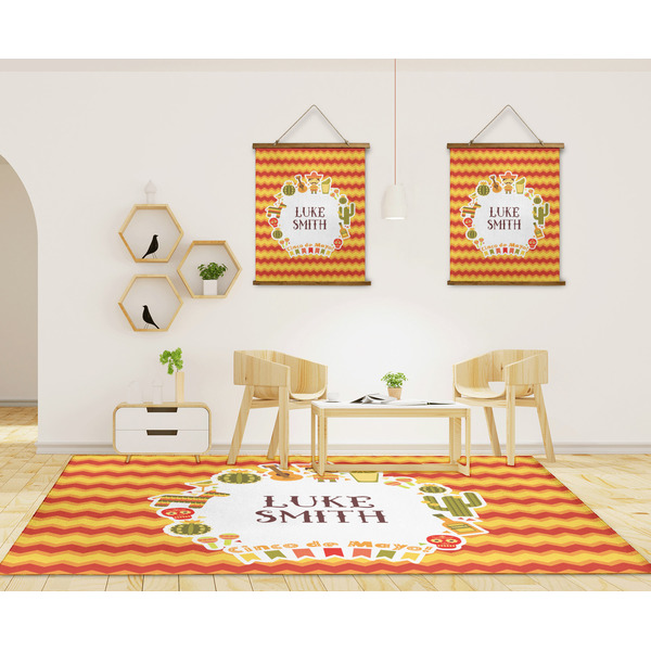 Fiesta - Cinco de Mayo 8'x10' Indoor Area Rugs - IN CONTEXT