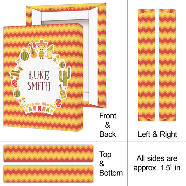 Fiesta - Cinco de Mayo 8x10 - Canvas Print - Approval