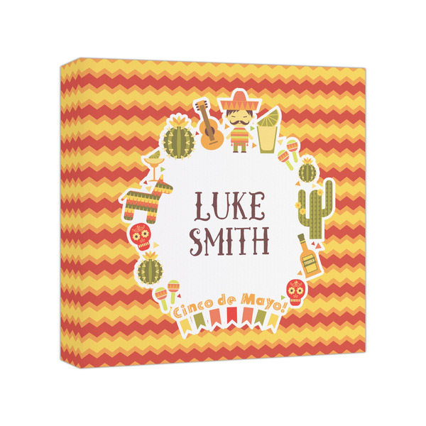 Custom Fiesta - Cinco de Mayo Canvas Print - 8x8 (Personalized)