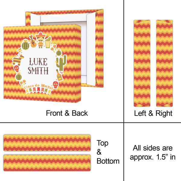 Fiesta - Cinco de Mayo 8x8 - Canvas Print - Approval