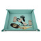 Fiesta - Cinco de Mayo 9" x 9" Teal Leatherette Snap Up Tray - STYLED