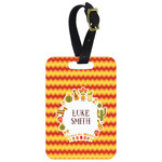 Fiesta - Cinco de Mayo Metal Luggage Tag w/ Name or Text