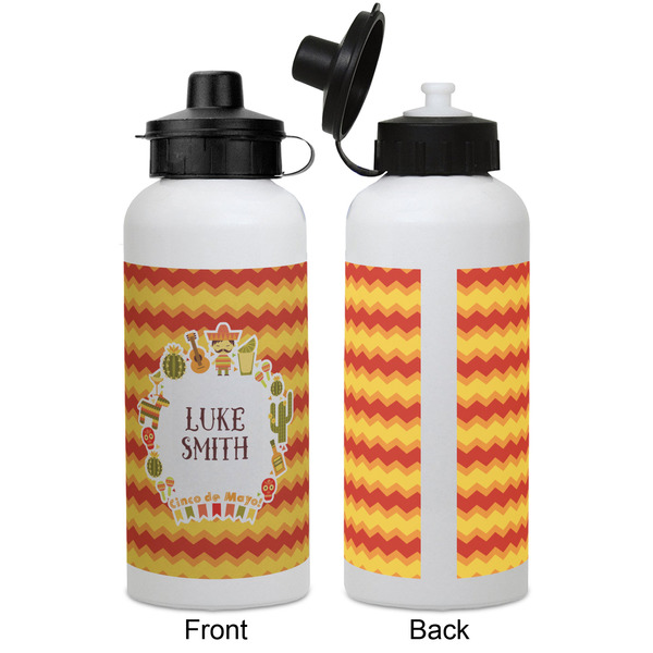 Fiesta - Cinco de Mayo Aluminum Water Bottle - White APPROVAL