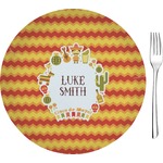 Fiesta - Cinco de Mayo 8" Glass Appetizer / Dessert Plates - Single or Set (Personalized)