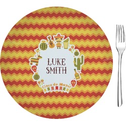 Fiesta - Cinco de Mayo Glass Appetizer / Dessert Plate 8" (Personalized)
