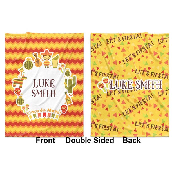 Fiesta - Cinco de Mayo Baby Blanket (Double Sided - Printed Front and Back)