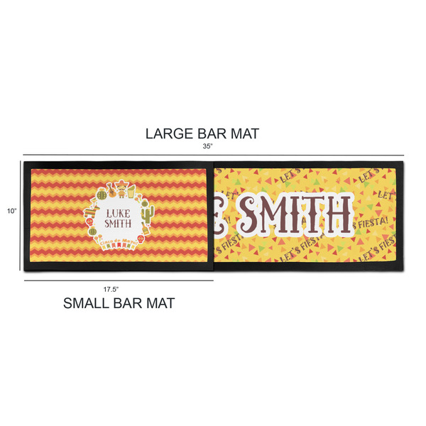 Fiesta - Cinco de Mayo Bar Mats - Sizing Chart