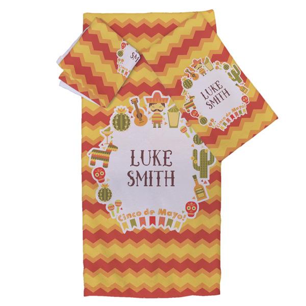 Custom Fiesta - Cinco de Mayo Bath Towel Set - 3 Pcs (Personalized)