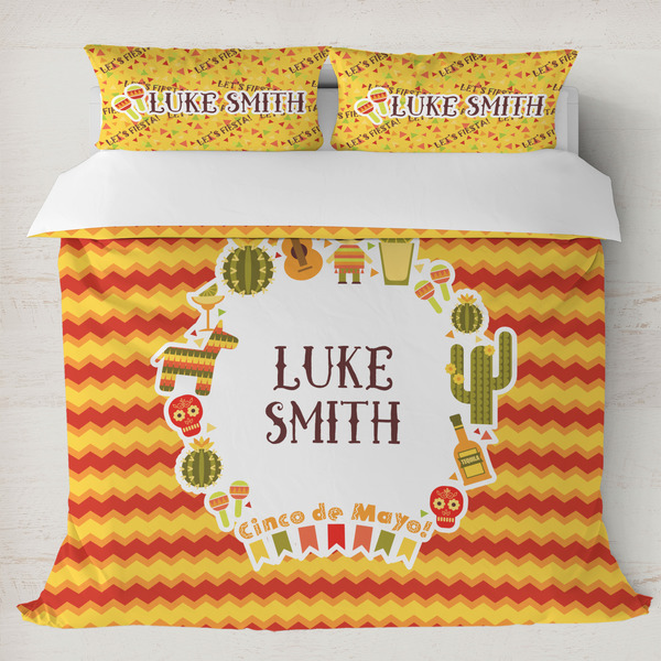 Custom Fiesta - Cinco de Mayo Duvet Cover Set - King (Personalized)