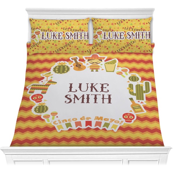 Custom Fiesta - Cinco de Mayo Comforter Set - Full / Queen (Personalized)