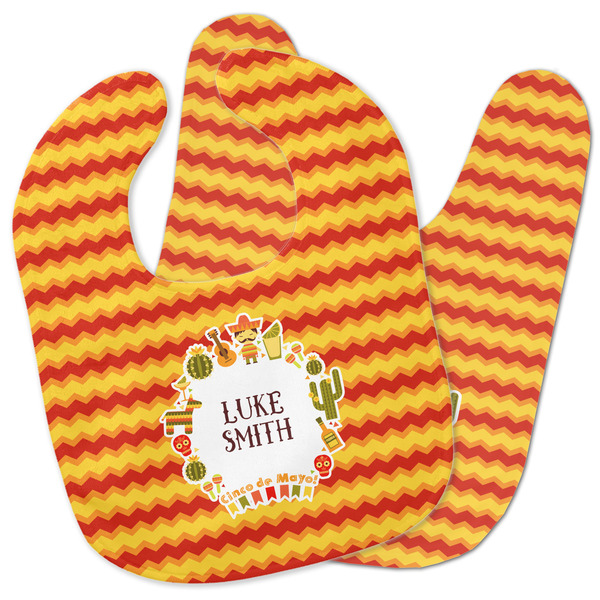 Custom Fiesta - Cinco de Mayo Baby Bib w/ Name or Text