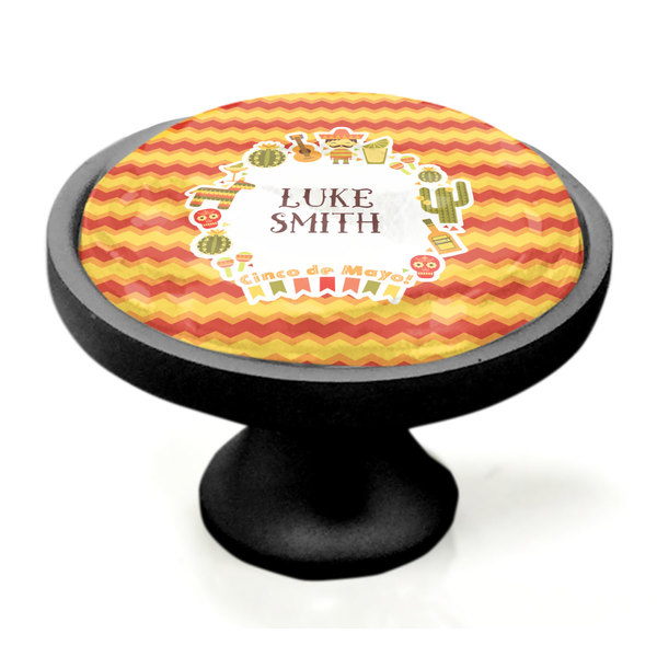 Fiesta - Cinco de Mayo Black Custom Cabinet Knob (Side)