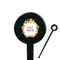 Fiesta - Cinco de Mayo 7" Round Plastic Stir Sticks - Black - Single Sided (Personalized)