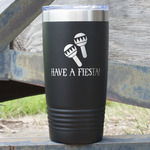 Fiesta - Cinco de Mayo 20 oz Stainless Steel Tumbler - Black - Single Sided (Personalized)