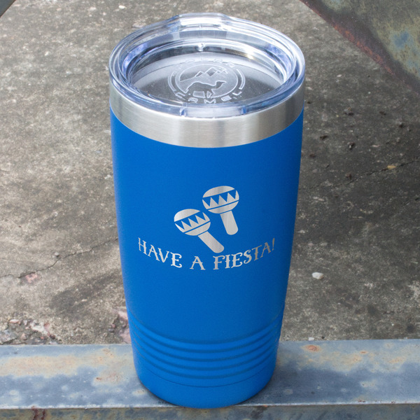 Fiesta - Cinco de Mayo Blue Polar Camel Tumbler - 20oz - Angled