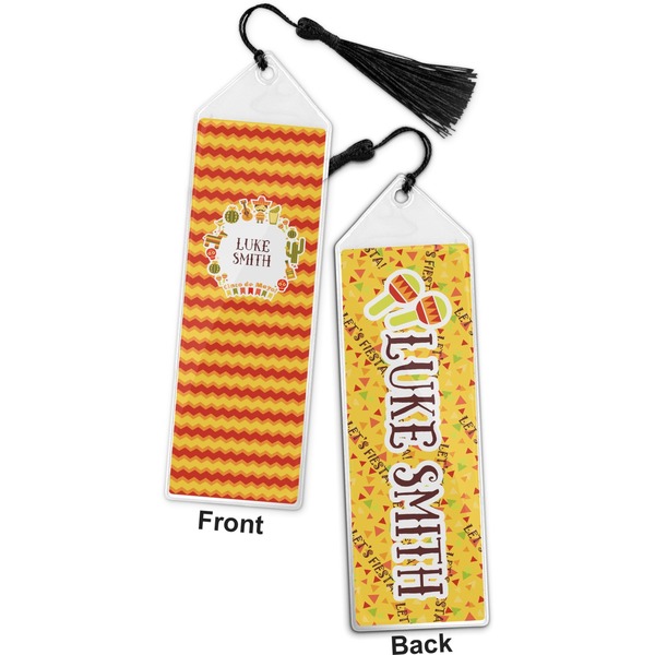 Fiesta - Cinco de Mayo Bookmark with tassel - Front and Back