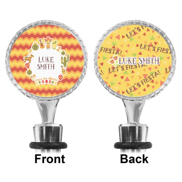 Fiesta - Cinco de Mayo Bottle Stopper - Front and Back