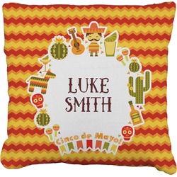 Fiesta - Cinco de Mayo Faux-Linen Throw Pillow 26" (Personalized)