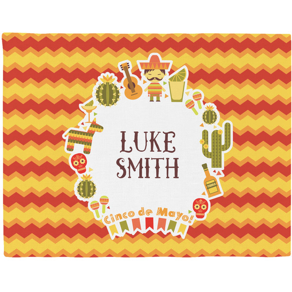 Custom Fiesta - Cinco de Mayo Woven Fabric Placemat - Twill w/ Name or Text