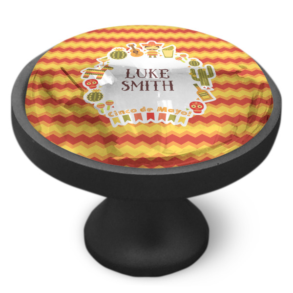 Fiesta - Cinco de Mayo Cabinet Knob - Black - Side