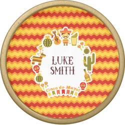 Fiesta - Cinco de Mayo Cabinet Knob - Gold (Personalized)
