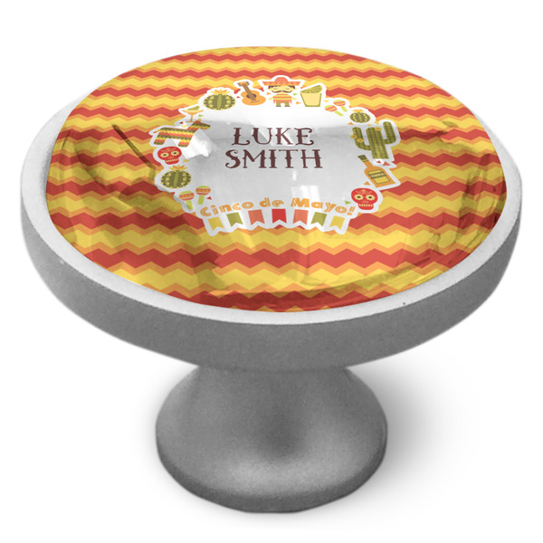Fiesta - Cinco de Mayo Cabinet Knob - Nickel - Side
