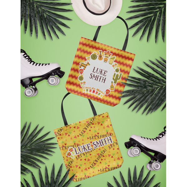 Fiesta - Cinco de Mayo Canvas Tote Lifestyle Front and Back