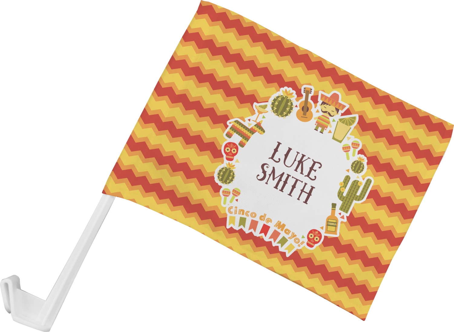 Fiesta Cinco de Mayo Car Flag (Personalized) YouCustomizeIt