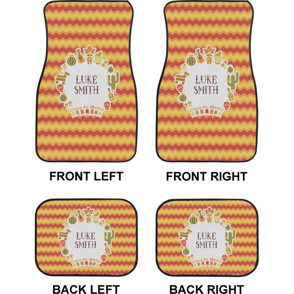 Fiesta - Cinco de Mayo Car Floor Mats Set (2F + 2B)