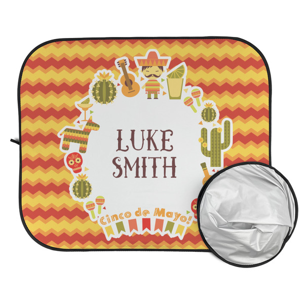 Fiesta - Cinco de Mayo Car Sun Shades - FOLDED & UNFOLDED