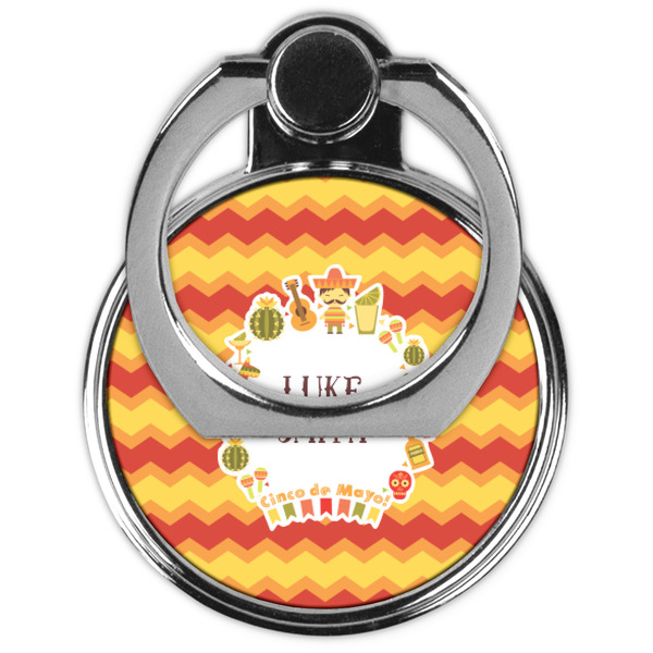 Fiesta - Cinco de Mayo Cell Phone Ring Stand & Holder - Front (Collapsed)