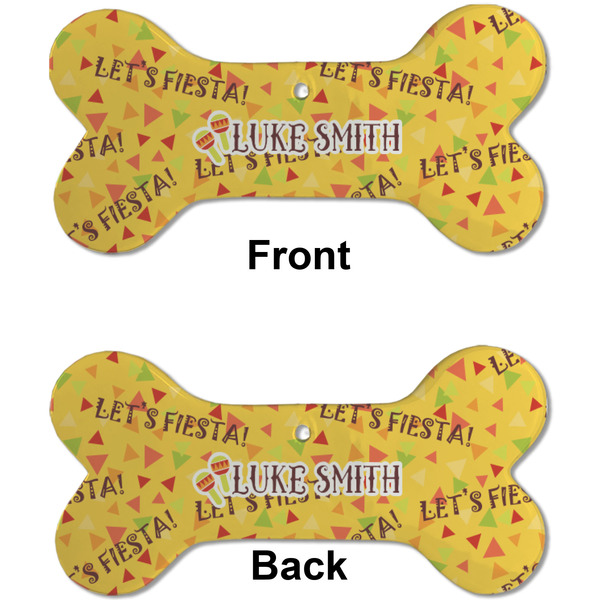 Fiesta - Cinco de Mayo Ceramic Flat Ornament - Bone Front & Back (APPROVAL)