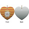 Fiesta - Cinco de Mayo Ceramic Flat Ornament - Heart Front & Back (APPROVAL)