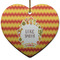 Fiesta - Cinco de Mayo Ceramic Flat Ornament - Heart (Front)