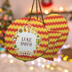 Fiesta - Cinco de Mayo Ceramic Ornament w/ Name or Text