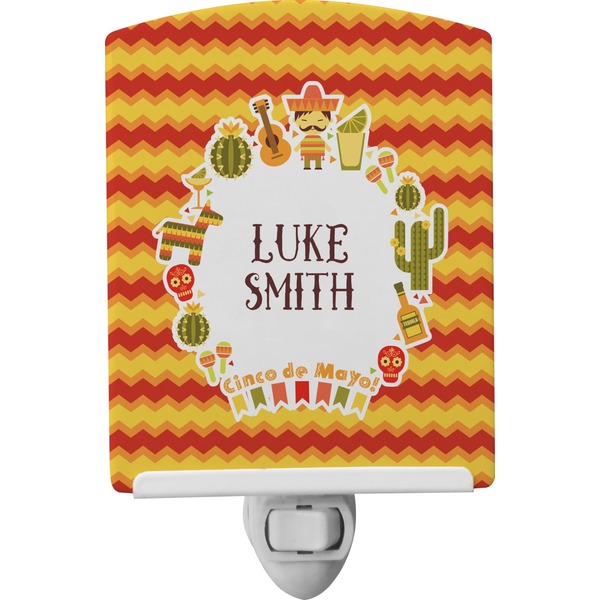 Custom Fiesta - Cinco de Mayo Ceramic Night Light (Personalized)