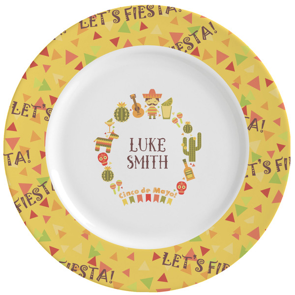 Custom Fiesta - Cinco de Mayo Ceramic Dinner Plates (Set of 4) (Personalized)