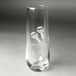 Fiesta - Cinco de Mayo Champagne Flute - Stemless Engraved - Single (Personalized)