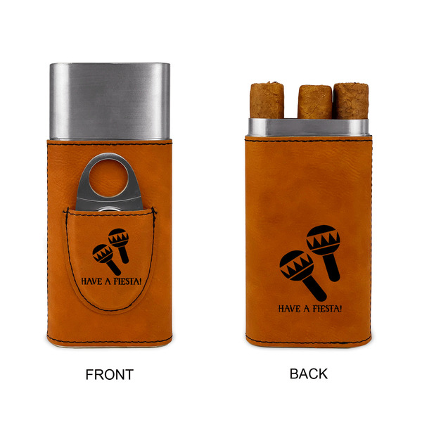 Fiesta - Cinco de Mayo Cigar Case with Cutter - Double Sided - Approval