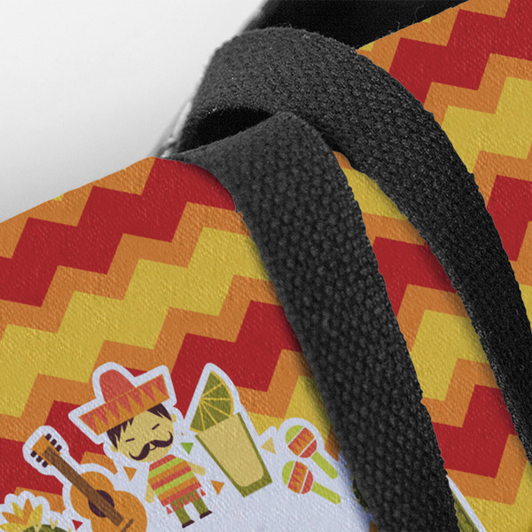 Fiesta - Cinco de Mayo Closeup of Tote w/Black Handles