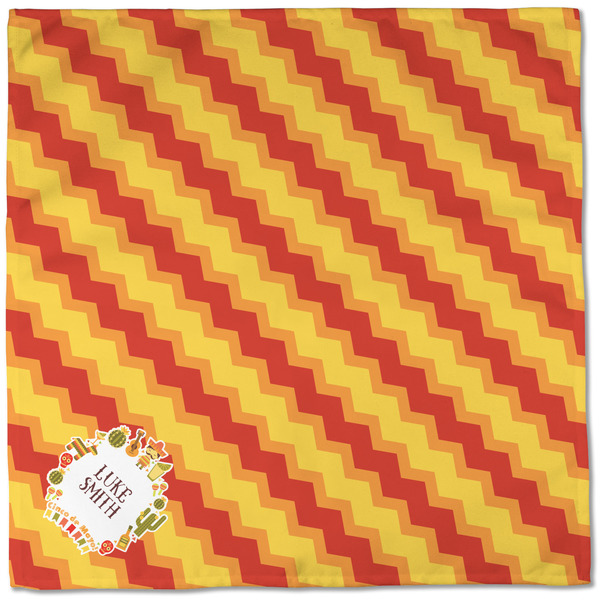 Fiesta - Cinco de Mayo Cloth Napkins - Personalized Dinner (Full Open)