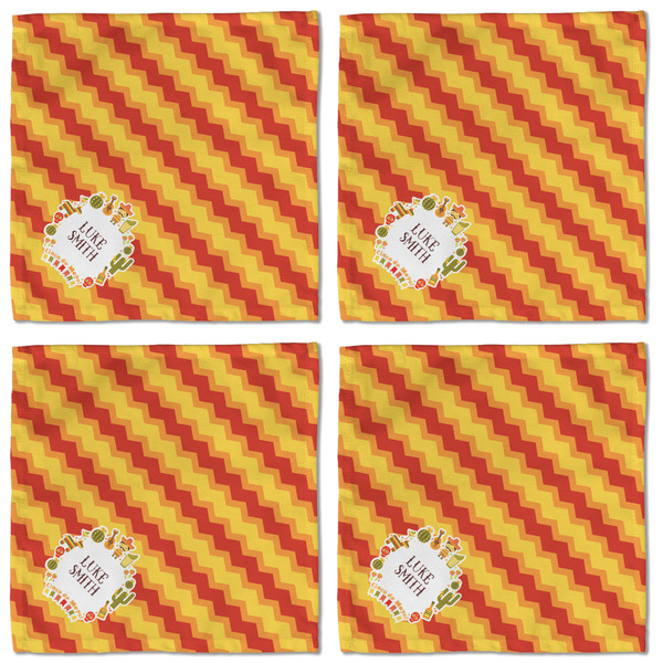 Fiesta - Cinco de Mayo Cloth Napkins - Personalized Lunch (APPROVAL) Set of 4